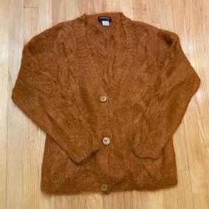 Vintage Cable-Knit Mohair Sweater
